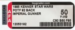 "STAR WARS: POWER OF THE FORCE - IMPERIAL GUNNER" 92 BACK AFA 50 Y-VG.