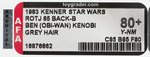 "STAR WARS: RETURN OF THE JEDI - BEN (OBI-WAN) KENOBI" 65 BACK-B AFA 80+ Y-NM.