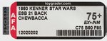 "STAR WARS: THE EMPIRE STRIKES BACK - CHEWBACCA" 21 BACK AFA 75+ EX+/NM.