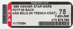 "STAR WARS: POWER OF THE FORCE - HAN SOLO (TRENCH COAT)" 92 BACK AFA 75 Y-EX+/NM.