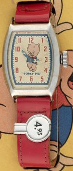 "PORKY PIG WRIST WATCH" BOXED.