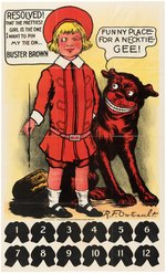 "BUSTER BROWN NECKTIE/CLOTH PARTY" GAME PAIR.