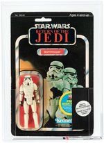 "STAR WARS: RETURN OF THE JEDI - STORMTROOPER" 48 BACK WITH CLIPPER WRAPAROUND STICKER AFA 80 Y-NM.