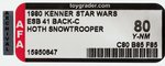 "STAR WARS: THE EMPIRE STRIKES BACK - HOTH SNOWTROOPER" 41 BACK-C AFA 80 Y-NM.