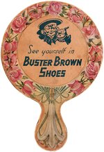 "BUSTER BROWN SHOES" POCKET MIRROR PAIR.