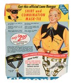 "OFFICIAL LONE RANGER SHIRT AND COMBINATION MASK-TIE" CHEERIOS PREMIUM.