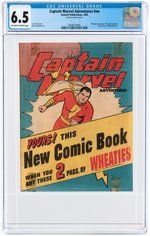 "CAPTAIN MARVEL ADVENTURES" #NN WHEATIES GIVEAWAY 1945 CGC 6.5 FINE+.