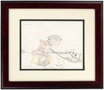 "POPEYE REVERE" FRAMED GRAN'PAPPY POOP DECK ANIMATION ORIGINAL ART.