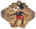 MICKEY MOUSE BRIER ENAMEL RING.