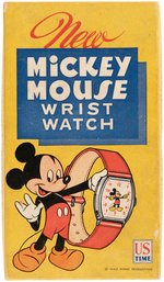 "US TIME MICKEY MOUSE WRIST WATCH" BOXED 1947 MODEL.
