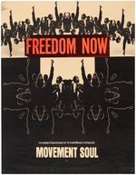 RARE CIVIL RIGHTS "MOVEMENT SOUL" 1967 ALBUM ADVERTISING POSTER.