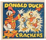 "DONALD DUCK CRACKERS" BOXED ENGLISH PARTY FAVORS.