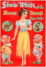 "SNOW WHITE AND THE SEVEN DWARFS PAPER DOLLS" LITTLE ORPHAN ANNIE PREMIUM BOOK WITH ENVELOPE.