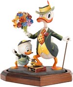 CARL BARKS DONALD DUCK "DUDE FOR A DAY" LIMITED EDITION FIGURINE & SIGNED LITHOGRAPH.