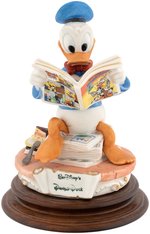 "WALT DISNEY'S DONALD DUCK" LAURENZ OF ITALY CAPODIMONTE SCULPTURE.