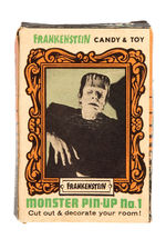 RARE "FRANKENSTEIN CANDY & TOY" BOX.