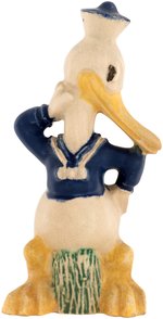 RARE LONG-BILLED DONALD DUCK POTTERY FIGURINE.