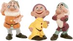 "SNOW WHITE AND THE SEVEN DWARFS" AMERICAN POTTERY FIGURINE SET.