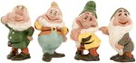 "SNOW WHITE AND THE SEVEN DWARFS" AMERICAN POTTERY FIGURINE SET.