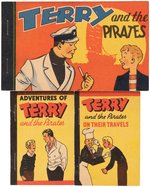 "TERRY AND THE PIRATES" HIGH GRADE WHITMAN PREMIUM BOOK TRIO.