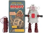 PISTON ACTION (PUG ROBBY) BATTERY-OPERATED ROBOT.