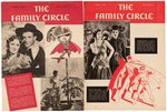 "THE FAMILY CIRCLE" 1940s MAGAZINE PAIR WITH SUPERMAN & BATMAN CONTENT.