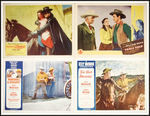 COWBOY MOVIE LOBBY CARDS WITH STARS LATER APPEARING ON TV.