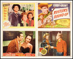 COWBOY MOVIE LOBBY CARDS WITH STARS LATER APPEARING ON TV.