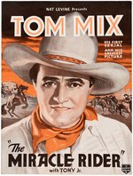 TOM MIX "THE MIRACLE RIDER" MOVIE SERIAL PRESSBOOK.