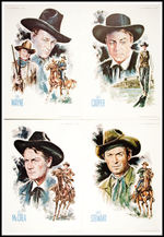 "JOHN FORD'S SERIES OF FAMOUS WESTERN STARS" PORTRAIT PORTFOLIO SIGNED BY ARTIST.