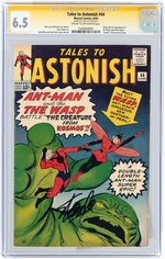 "TALES TO ASTONISH" #44 JUNE 1963 CGC 6.5 FINE+ SIGNATURE SERIES (FIRST WASP).