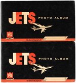 "JETS" TOPPS COMPLETE GUM CARD SET WITH PAIR OF ALBUMS.