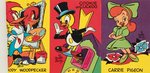 "WOODY WOODPECKER'S DRAWING LESSON" FIRST SERIES PROMOTIONAL CARD FOLDER.