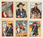 “HOPALONG CASSIDY WILD WEST TRADING CARD” POST CEREAL PREMIUM SET WITH FRAMED ORIGINAL AD.