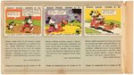 "MICKEY MOUSE" RARE SPANISH VERSION GUM CARD ALBUM WITH NEAR SET OF CARDS.