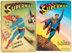 "SUPERMAN" SPANISH CARD ALBUM PAIR- BOTH COMPLETE.