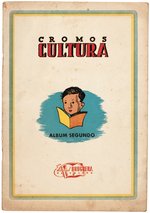 "CROMOS CULTURA" COMPLETE SPANISH CARD ALBUM WITH BABE RUTH & WALT DISNEY.