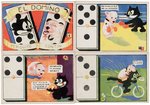 FELIX THE CAT & BONZO THE DOG SPANISH CANDY COMPANY DOMINO CARD SET.