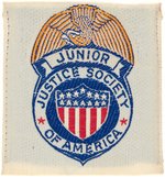 "THE JUNIOR JUSTICE SOCIETY OF AMERICA" 1942-1944 CLUB KIT WITH PATCH.