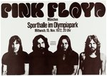 PINK FLOYD "DARK SIDE OF THE MOON" 1972 GERMAN CONCERT POSTER.