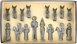 CAMPAIGN 1972 GOP AND DEMS FIGURAL PERSONALITIES BOXED CHESS SET.