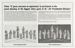 CAMPAIGN 1972 GOP AND DEMS FIGURAL PERSONALITIES BOXED CHESS SET.