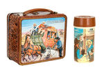 "GUNSMOKE" METAL LUNCHBOX WITH THERMOS.