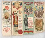 McKINLEY, ROOSEVELT AND MORE COLLECTION OF 14 GRAPHIC PHILADELPHIA RIBBONS.