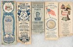 McKINLEY, ROOSEVELT AND MORE COLLECTION OF 14 GRAPHIC PHILADELPHIA RIBBONS.