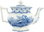 HARRISON COLUMBIA STAR PATTERN TEA POT.