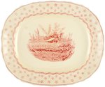 HARRISON COLUMBIAN STAR PATTERN STAFFORDSHIRE SERVING PLATTER.