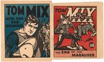 "TOM MIX" NATIONAL CHICLE CO. GUM BOOKLETS COMPLETE SET & WRAPPER.