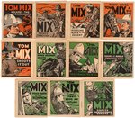 "TOM MIX" NATIONAL CHICLE CO. GUM BOOKLETS COMPLETE SET & WRAPPER.