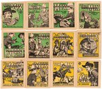 "TOM MIX" NATIONAL CHICLE CO. GUM BOOKLETS COMPLETE SET & WRAPPER.